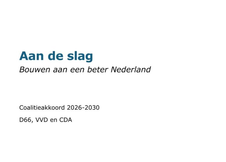 Wat betekent het coalitieakkoord voor ruimtelijke ordening en vergunningverlening?